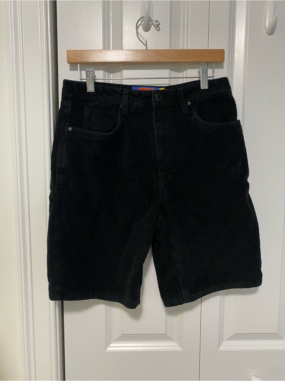 Empyre Black Corduroy Shorts